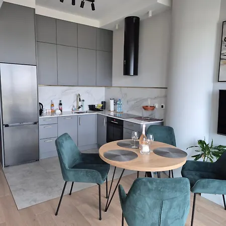 Hanza Tower Prestige Skyline 13th Floor With Balcony Apartament *