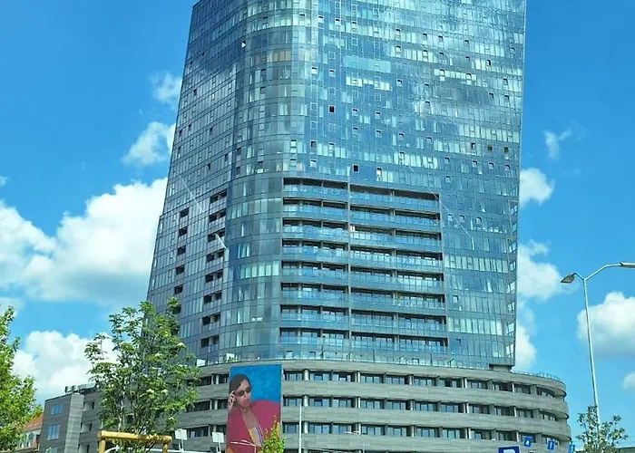 Apartamento Hanza Tower Prestige Skyline 13th Floor With Balcony